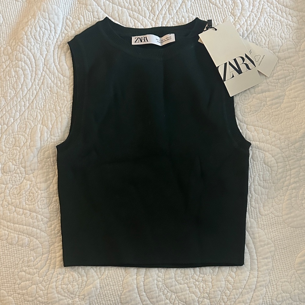 Zara Classic Dark Green Tank Top